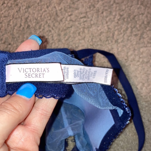 Victoria’s Secret blue Dream Angels Unlined Push Up Lace Bra - Picture 3 of 5